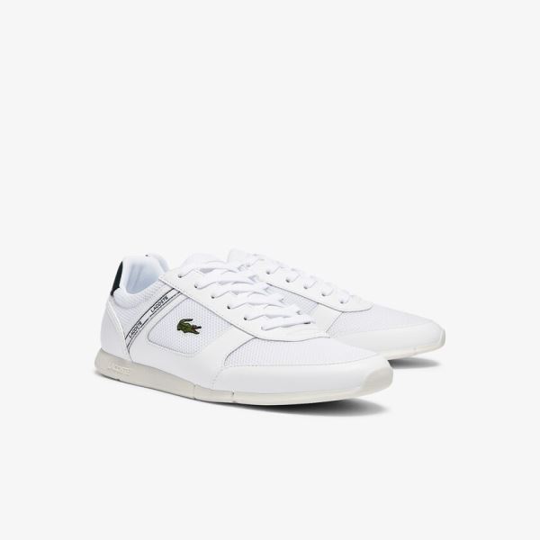 Lacoste Menerva Sport Textile and Leather Sneakers - Tenisky Pánské Bílé | CZ-twi1UU